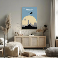 Visit Sydney Australia Travel Poster PosterGoat