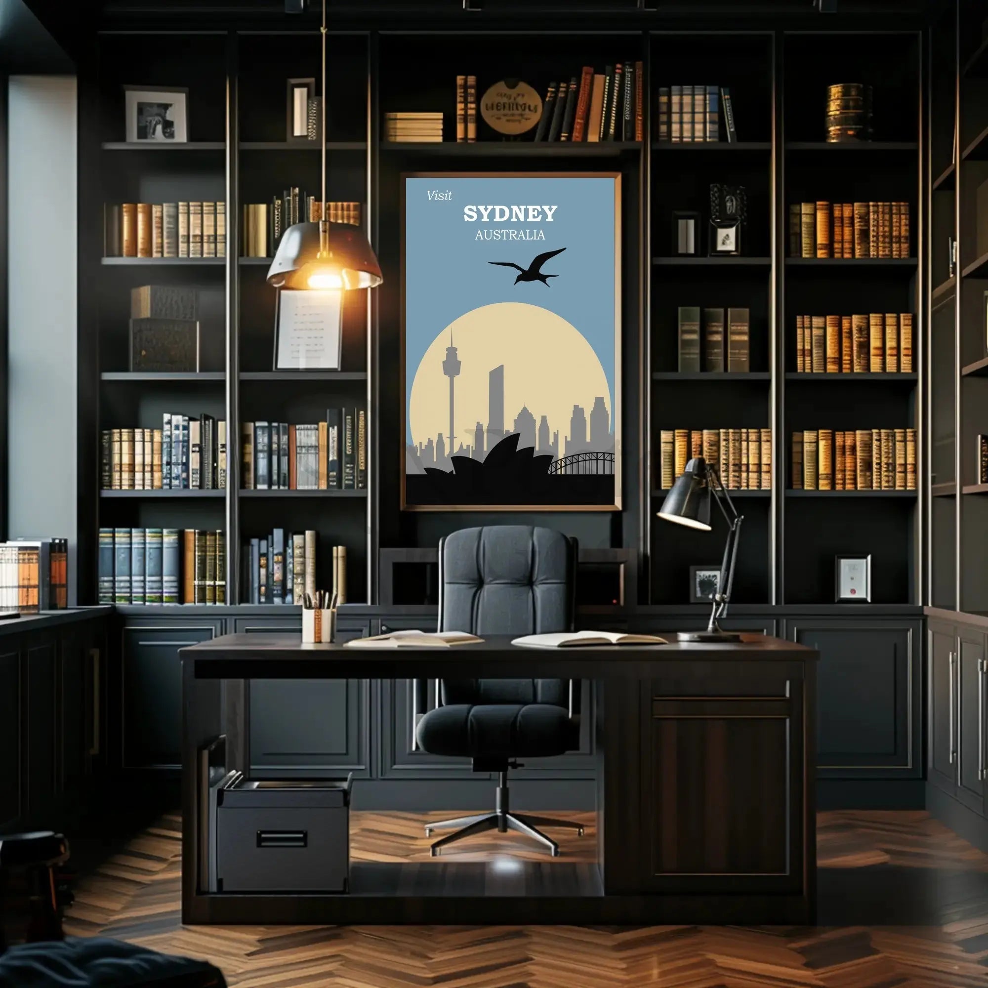 Visit Sydney Australia Travel Poster PosterGoat
