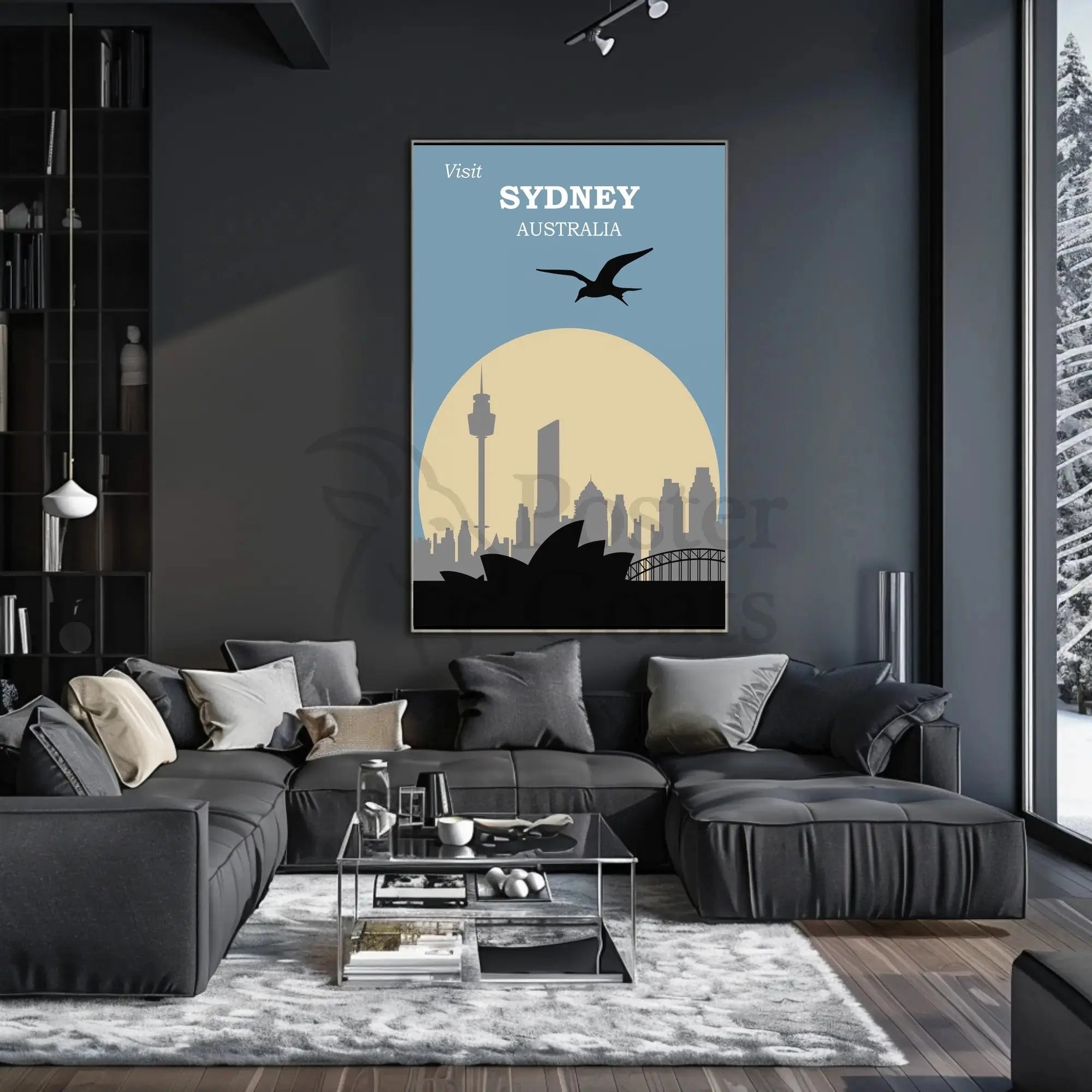 Visit Sydney Australia Travel Poster PosterGoat