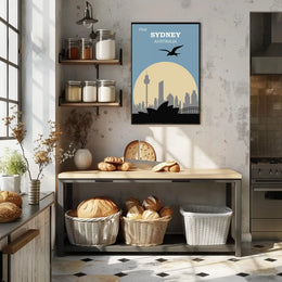 Visit Sydney Australia Travel Poster PosterGoat