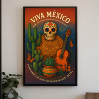 Viva México A Celebration of Heritage Poster PosterGoat