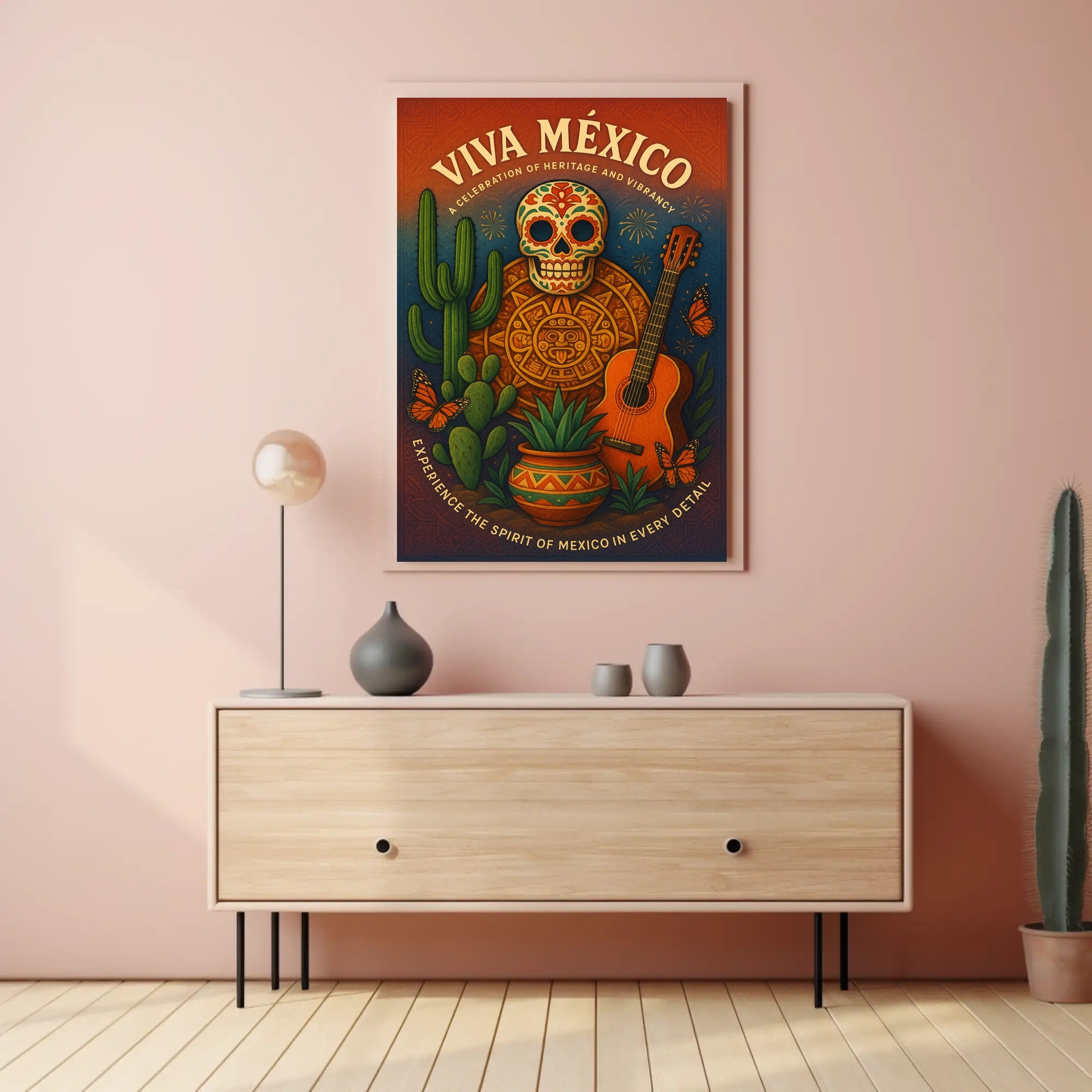 Viva México A Celebration of Heritage Poster PosterGoat