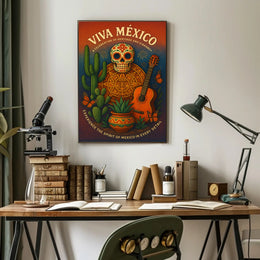 Viva México A Celebration of Heritage Poster PosterGoat
