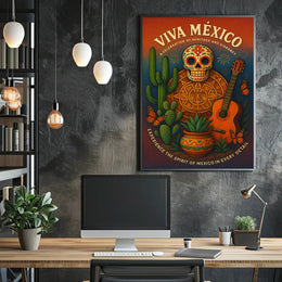 Viva México A Celebration of Heritage Poster PosterGoat