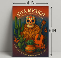 Viva México A Celebration of Heritage Poster PosterGoat