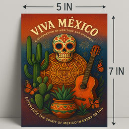 Viva México A Celebration of Heritage Poster PosterGoat