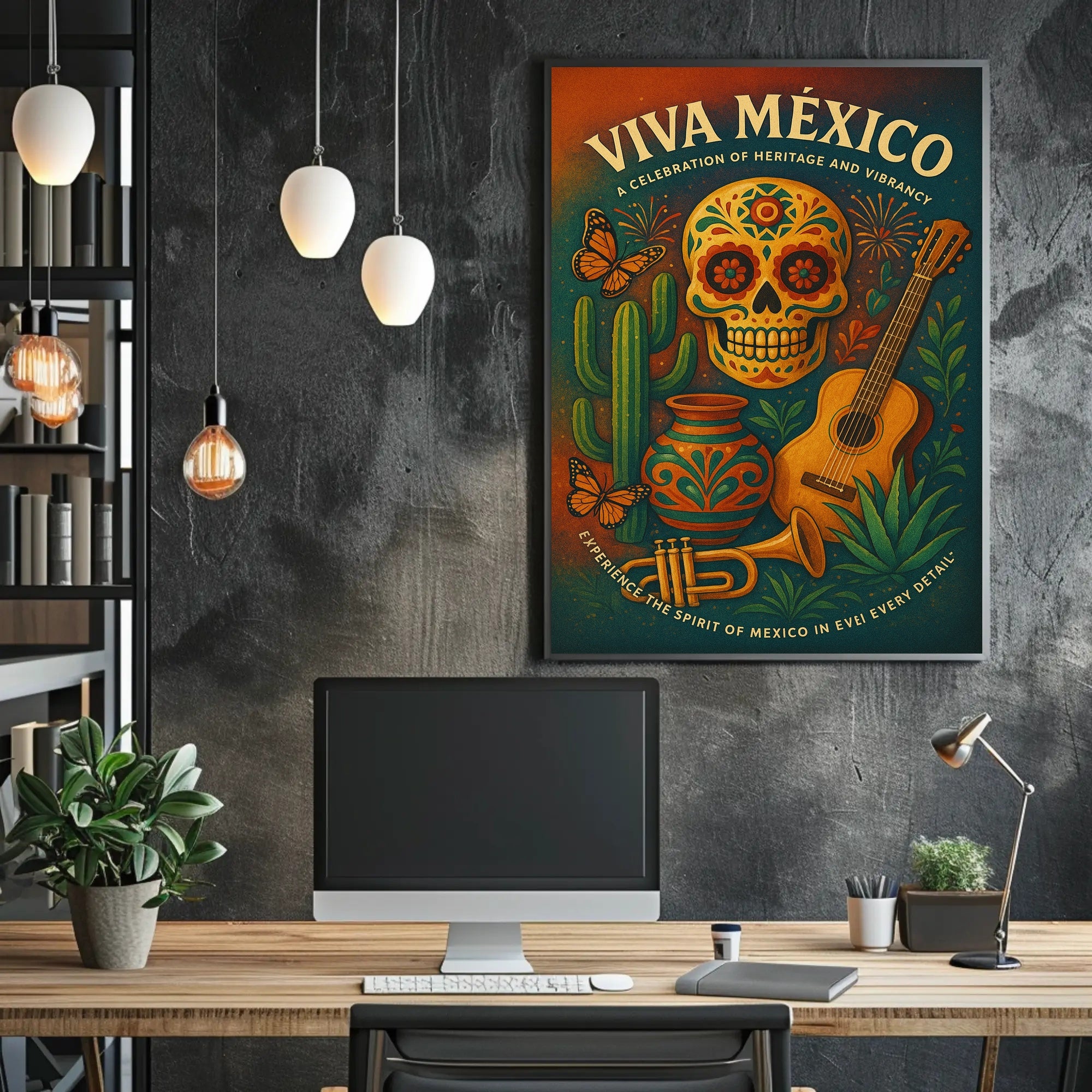 Viva México A Celebration of Heritage and Vibrancy Poster PosterGoat