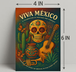 Viva México A Celebration of Heritage and Vibrancy Poster PosterGoat