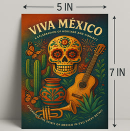 Viva México A Celebration of Heritage and Vibrancy Poster PosterGoat