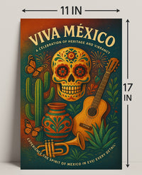 Viva México A Celebration of Heritage and Vibrancy Poster PosterGoat