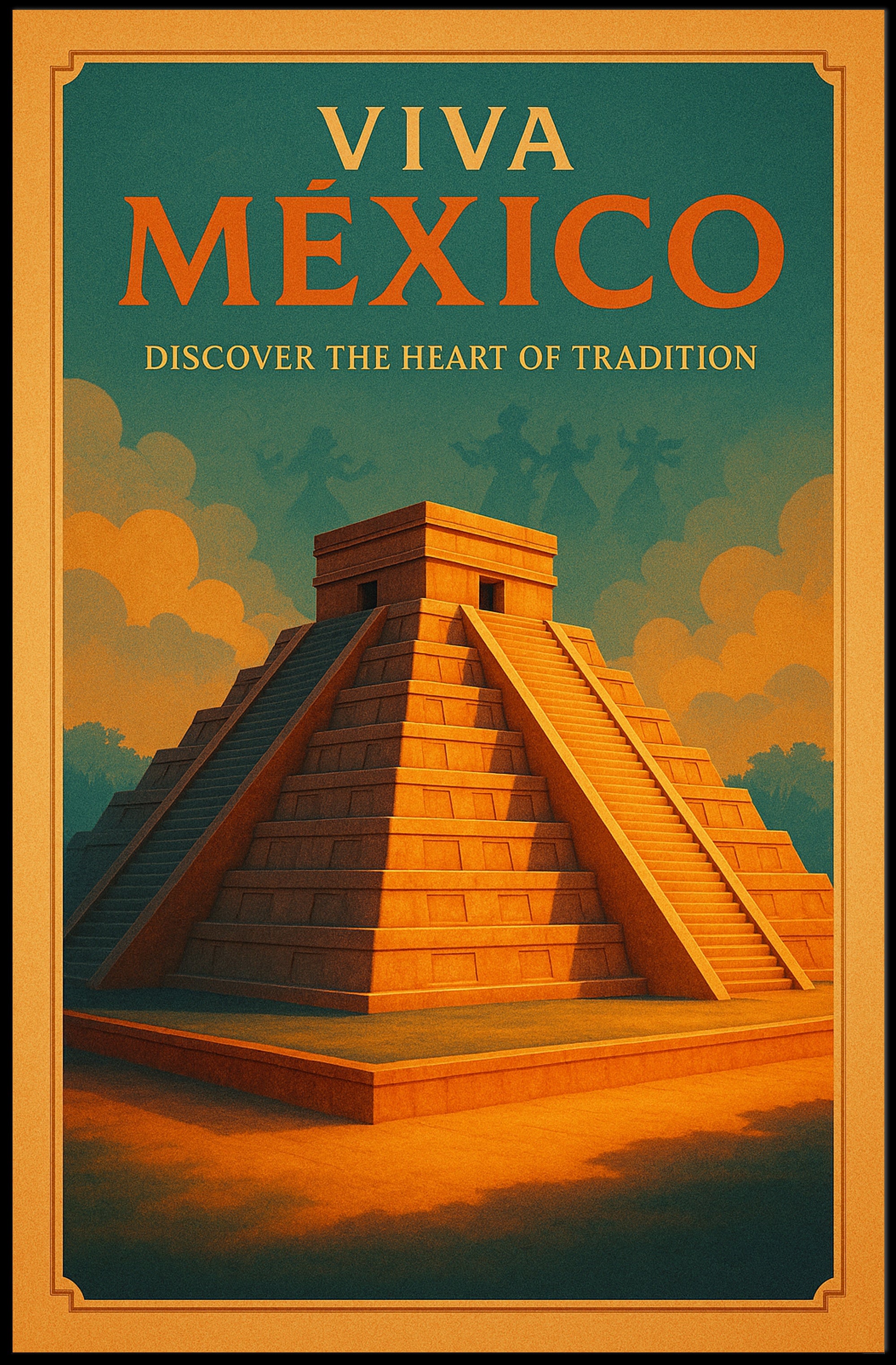 Viva México Discover the Heart of Tradition Poster PosterGoat