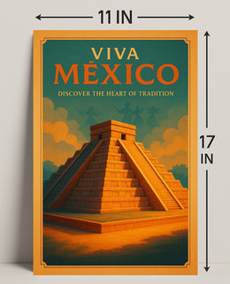 Viva México Discover the Heart of Tradition Poster PosterGoat