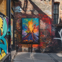 Volcanic Eruption Art: Abstract or Artistic Poster PosterGoat