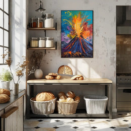Volcanic Eruption Art: Abstract or Artistic Poster PosterGoat