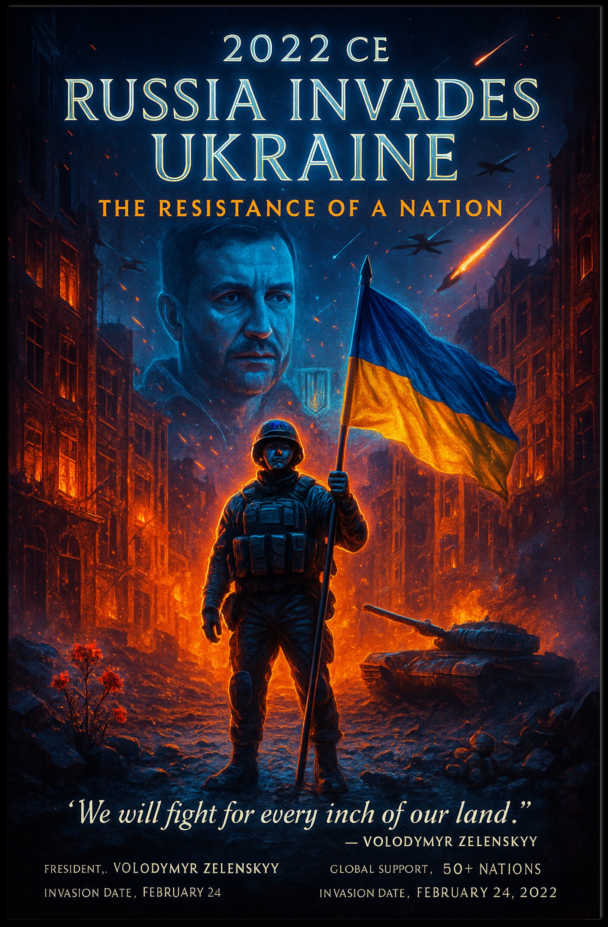 Volodymyr Zelenskyy The Resistance Of Poster PosterGoat