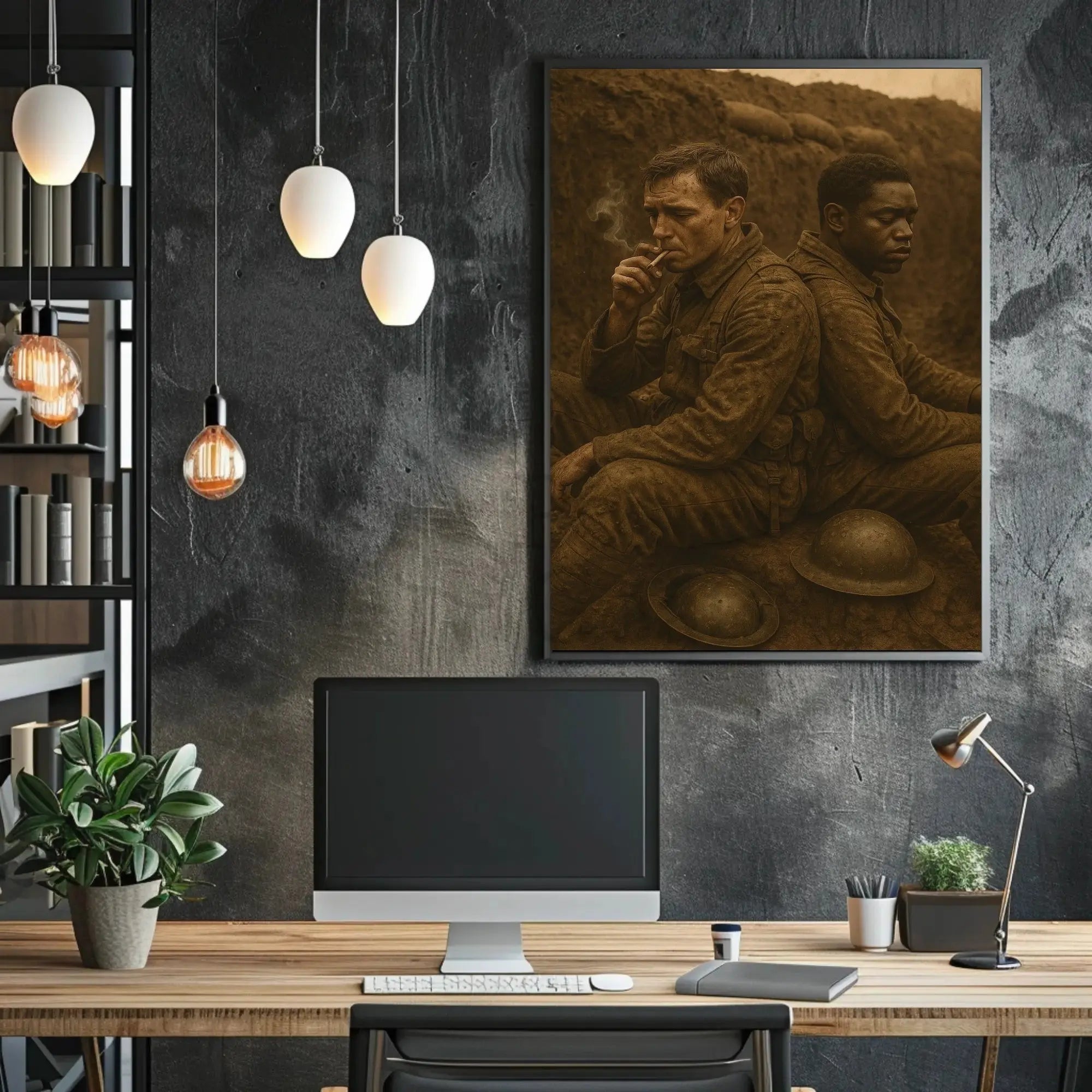 WWI Trench Soldiers Historical or Presidential Poster PosterGoat