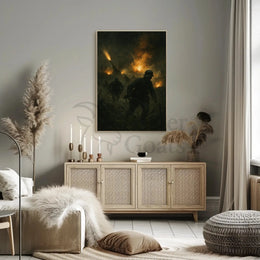 WWII Battlefield Art Poster for Historical Enthusiasts PosterGoat