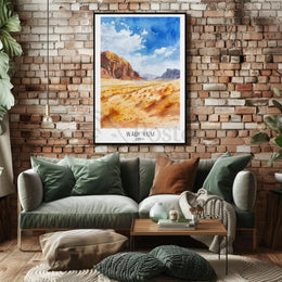 Wadi rum Travel Poster PosterGoat