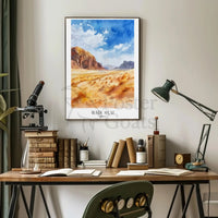Wadi rum Travel Poster PosterGoat