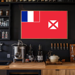 Wallis and Futuna Flag Patriotic Display Country Flag Poster PosterGoat