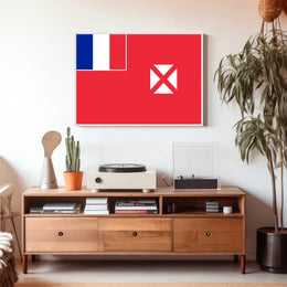 Wallis and Futuna Flag Patriotic Display Country Flag Poster PosterGoat