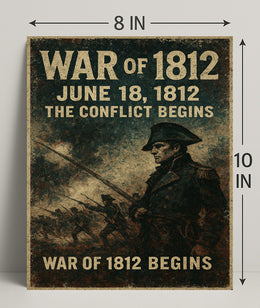 War of 1812 The Conflict Begins Poster PosterGoat