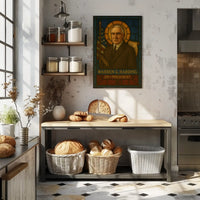 Warren G. Harding Stained Glass Presidential Poster PosterGoat