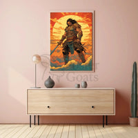Warrior of the Sun Fantasy Art Poster PosterGoat