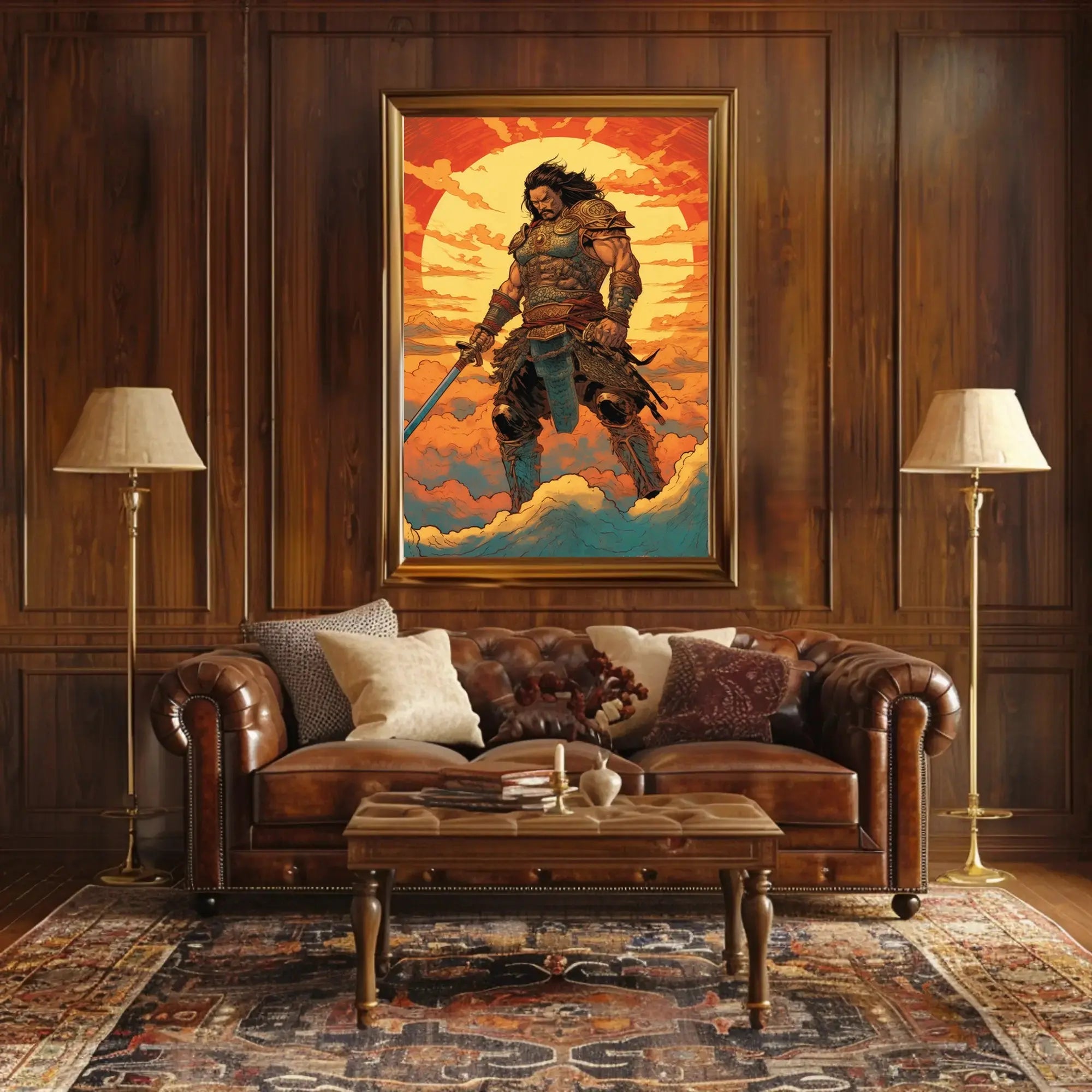 Warrior of the Sun Fantasy Art Poster PosterGoat