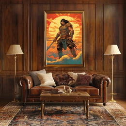 Warrior of the Sun Fantasy Art Poster PosterGoat