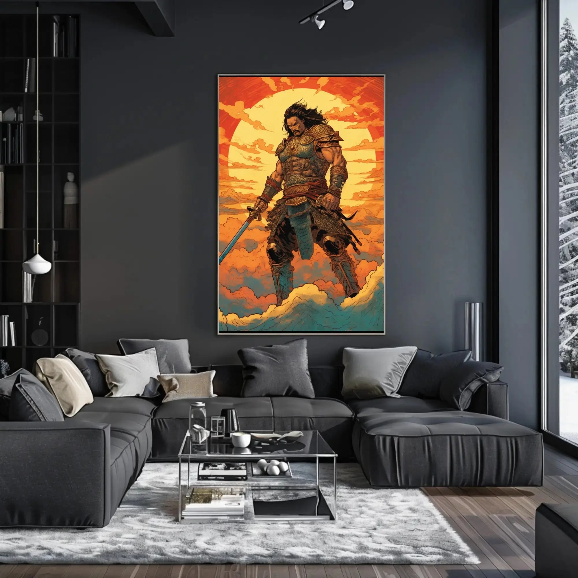 Warrior of the Sun Fantasy Art Poster PosterGoat