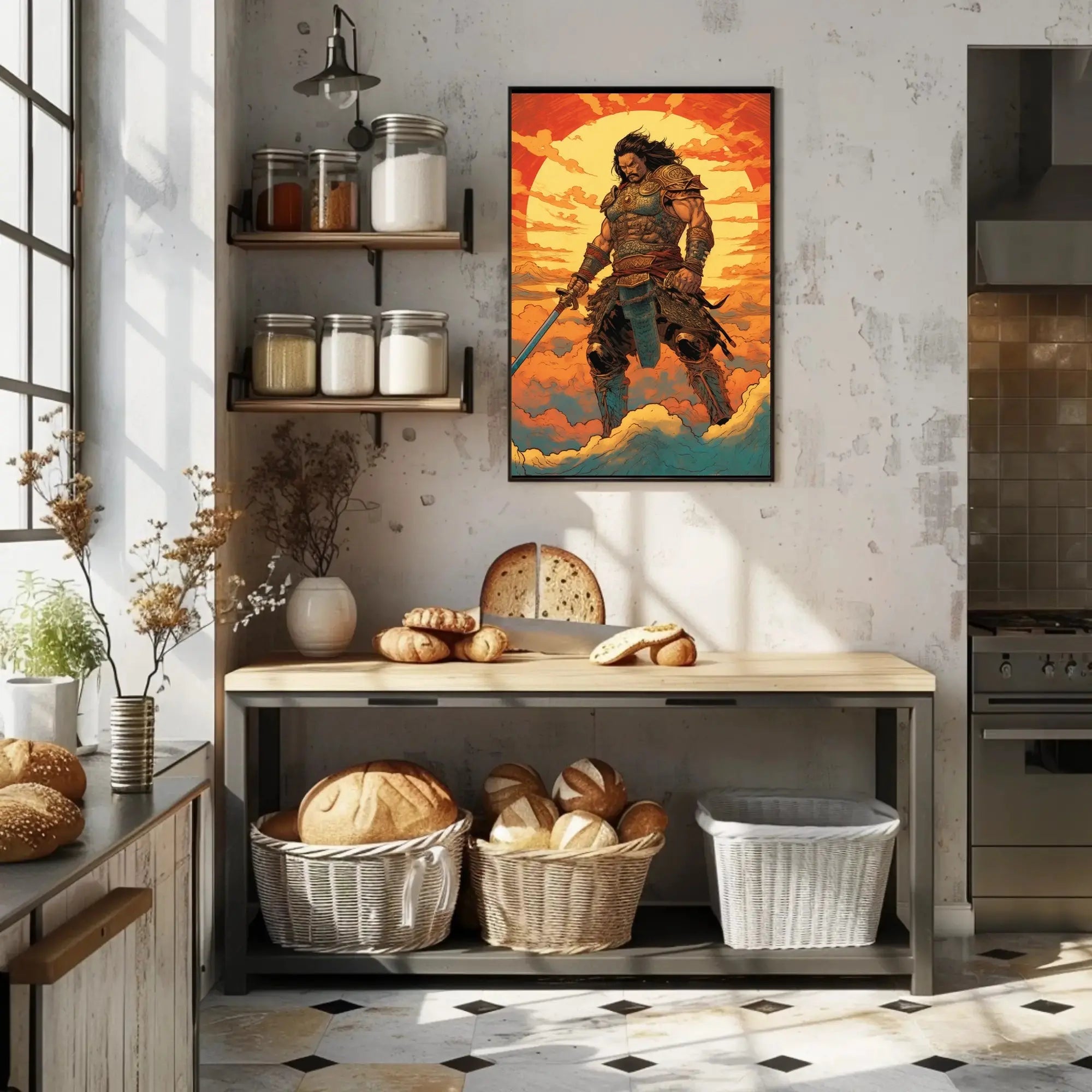 Warrior of the Sun Fantasy Art Poster PosterGoat