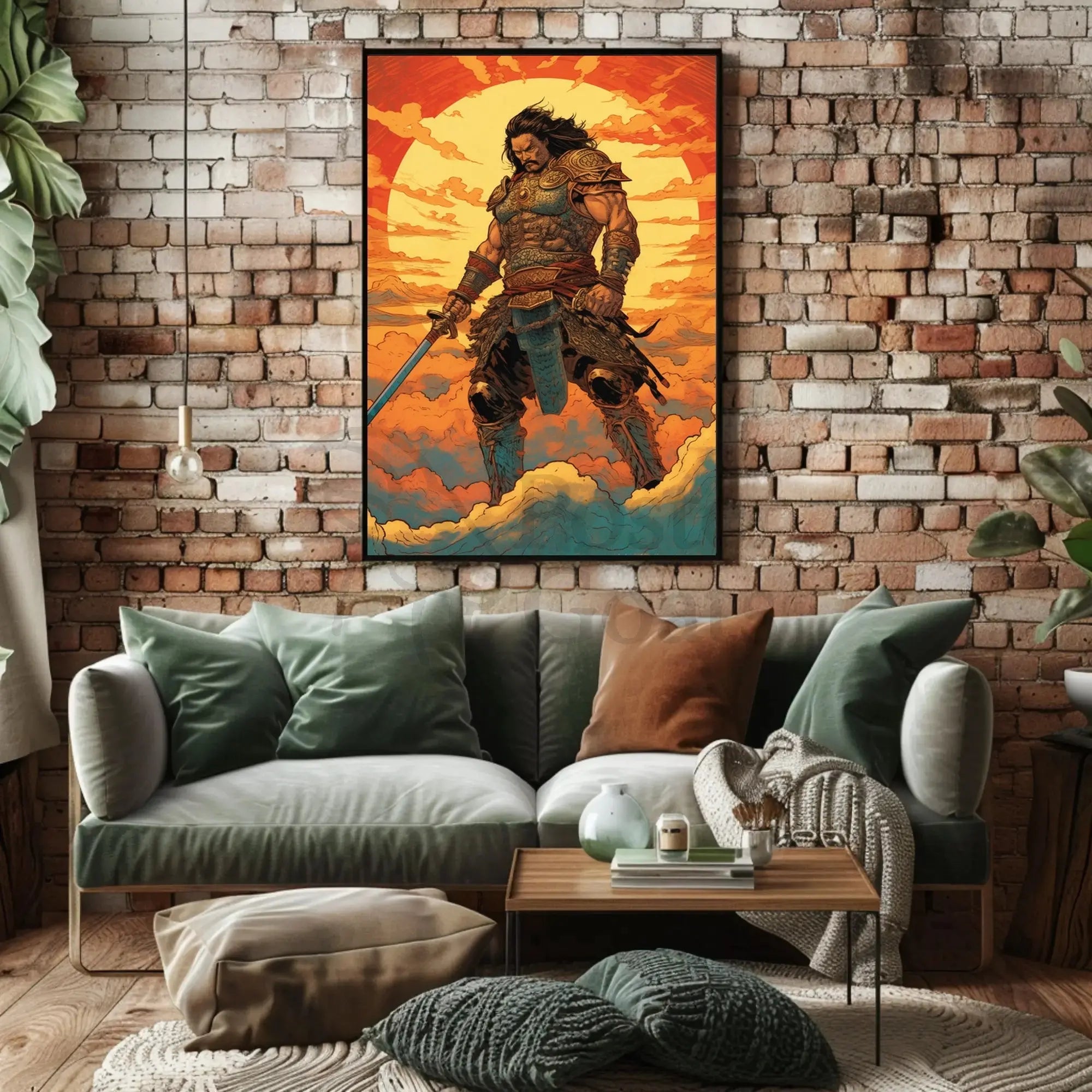 Warrior of the Sun Fantasy Art Poster PosterGoat