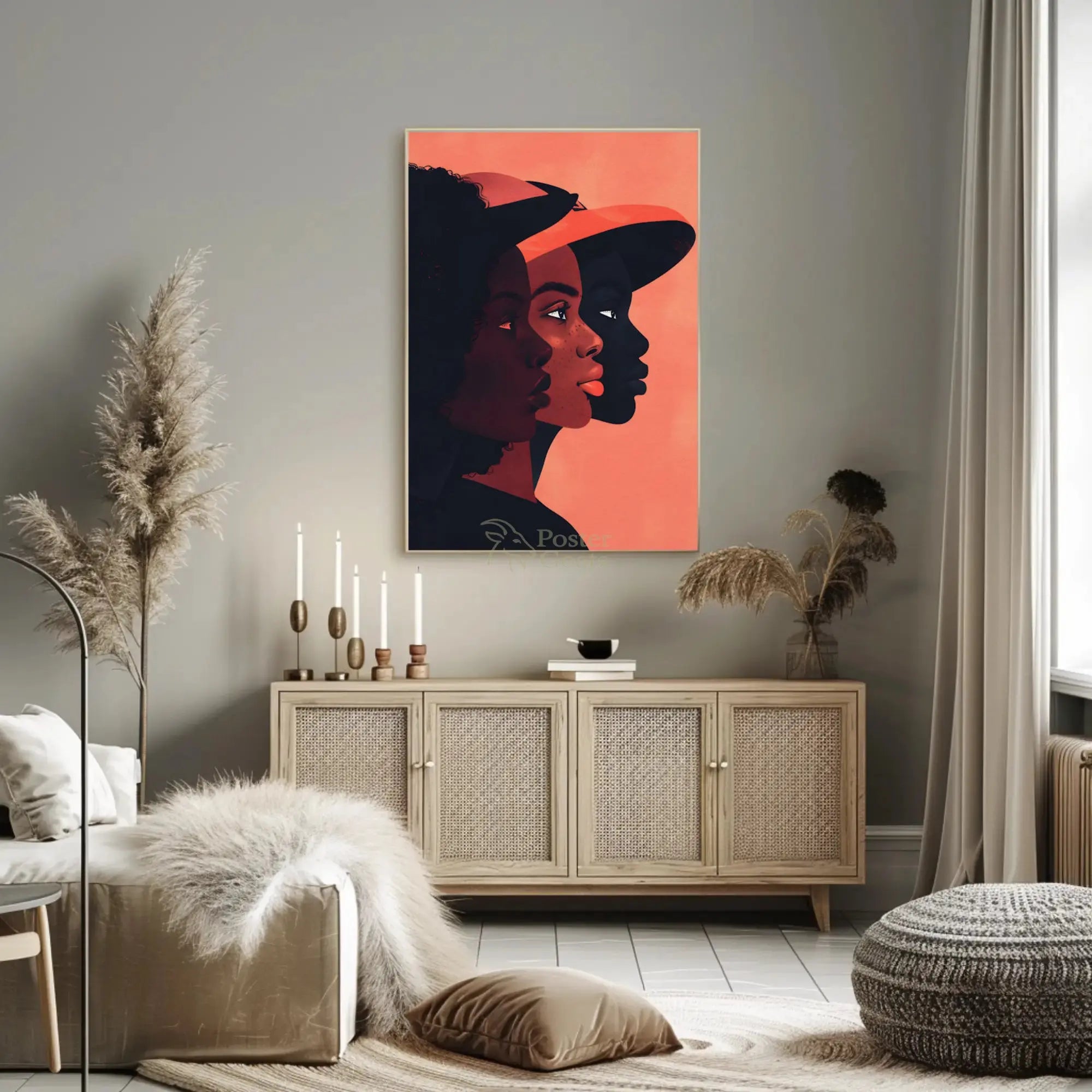 Warriors of African Heritage Cultural Art Poster PosterGoat