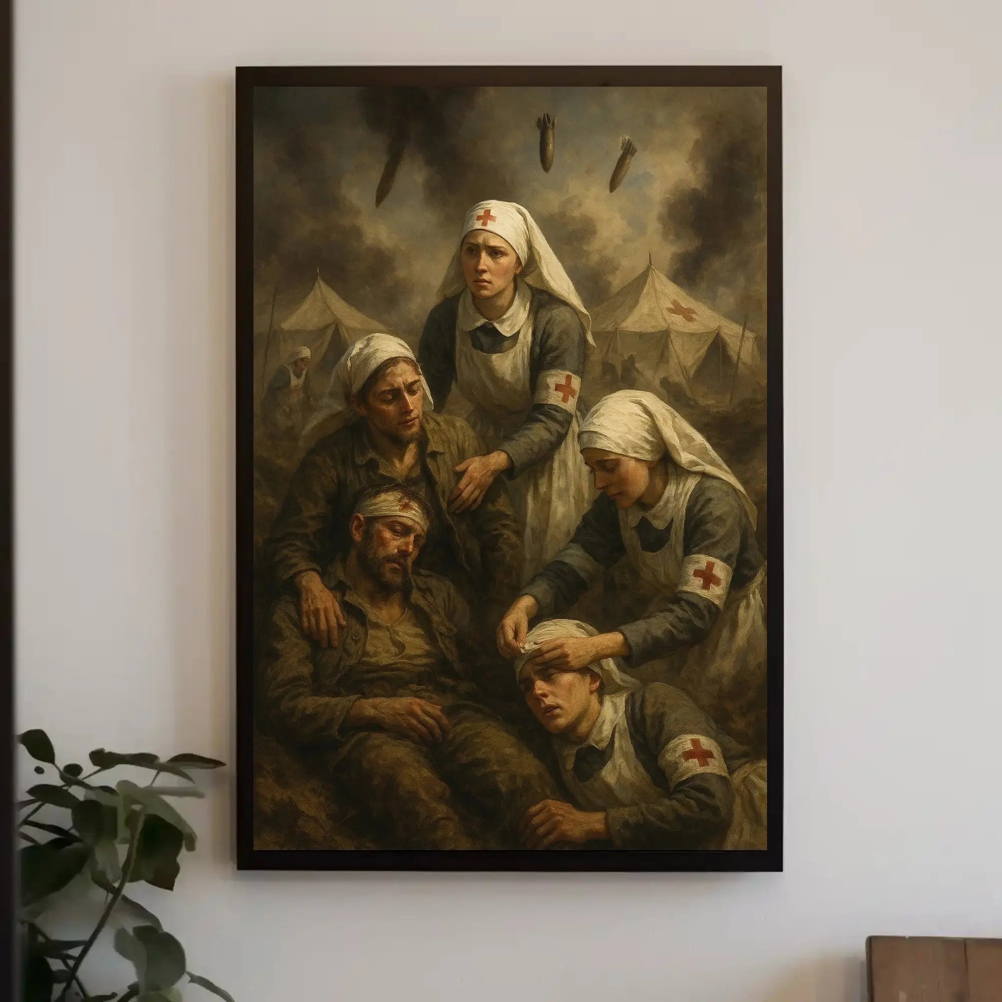 Wartime Medical Aid Realistic Historical or Presidential Poster PosterGoat