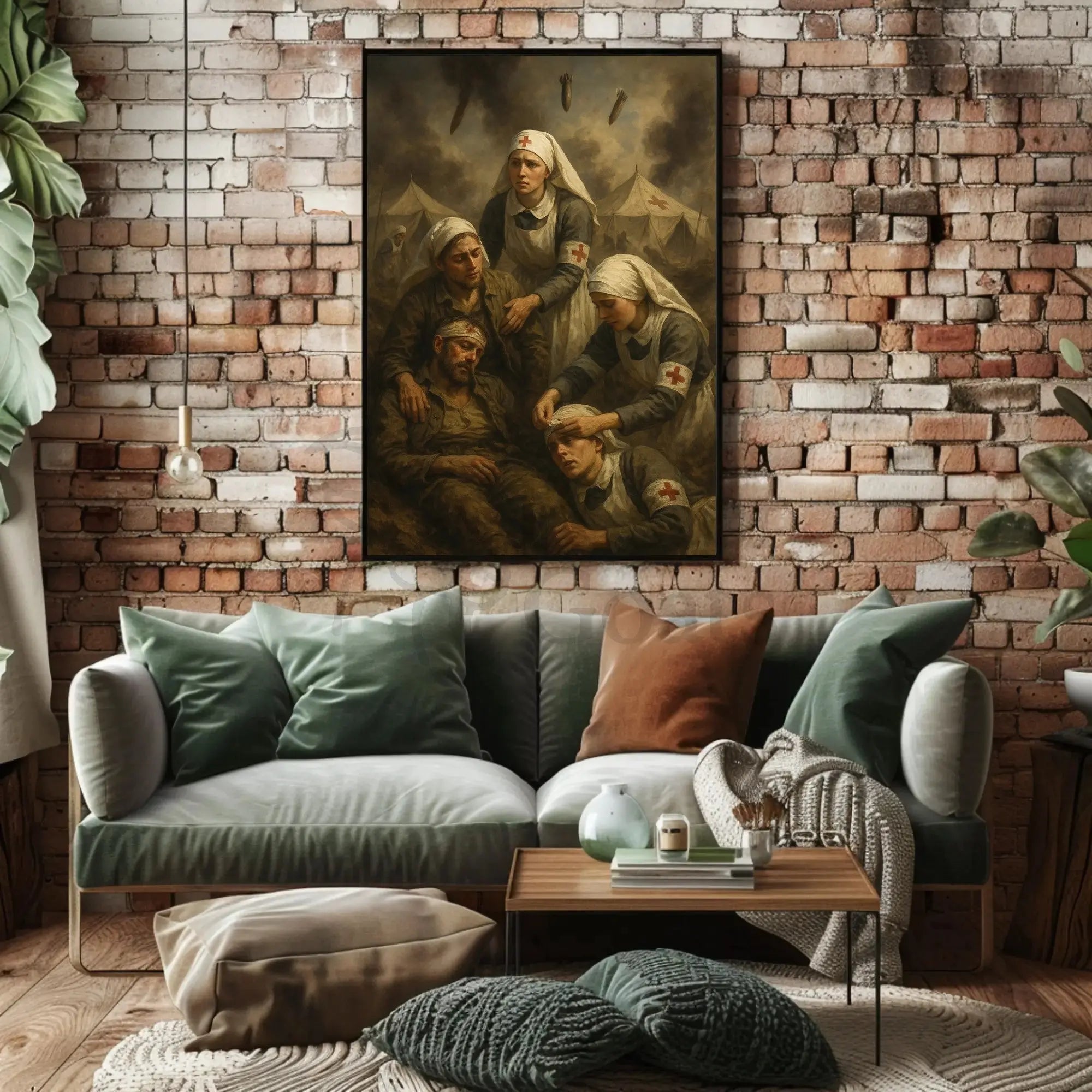 Wartime Medical Aid Realistic Historical or Presidential Poster PosterGoat