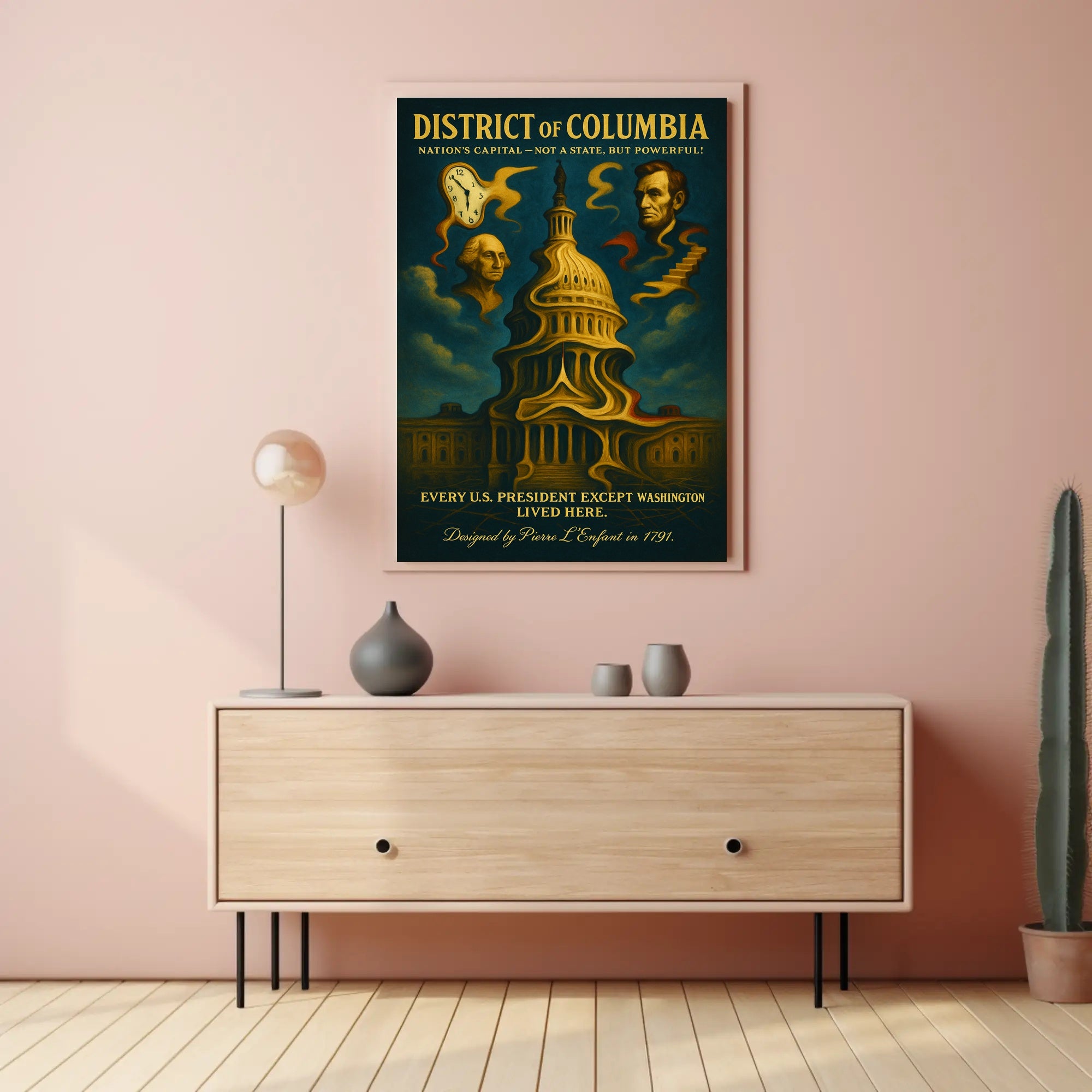 Washington And Lincoln Symbols Of The Poster PosterGoat