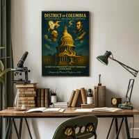Washington And Lincoln Symbols Of The Poster PosterGoat