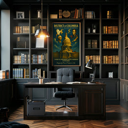 Washington And Lincoln Symbols Of The Poster PosterGoat