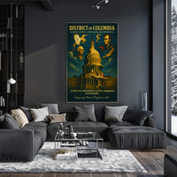Washington And Lincoln Symbols Of The Poster PosterGoat