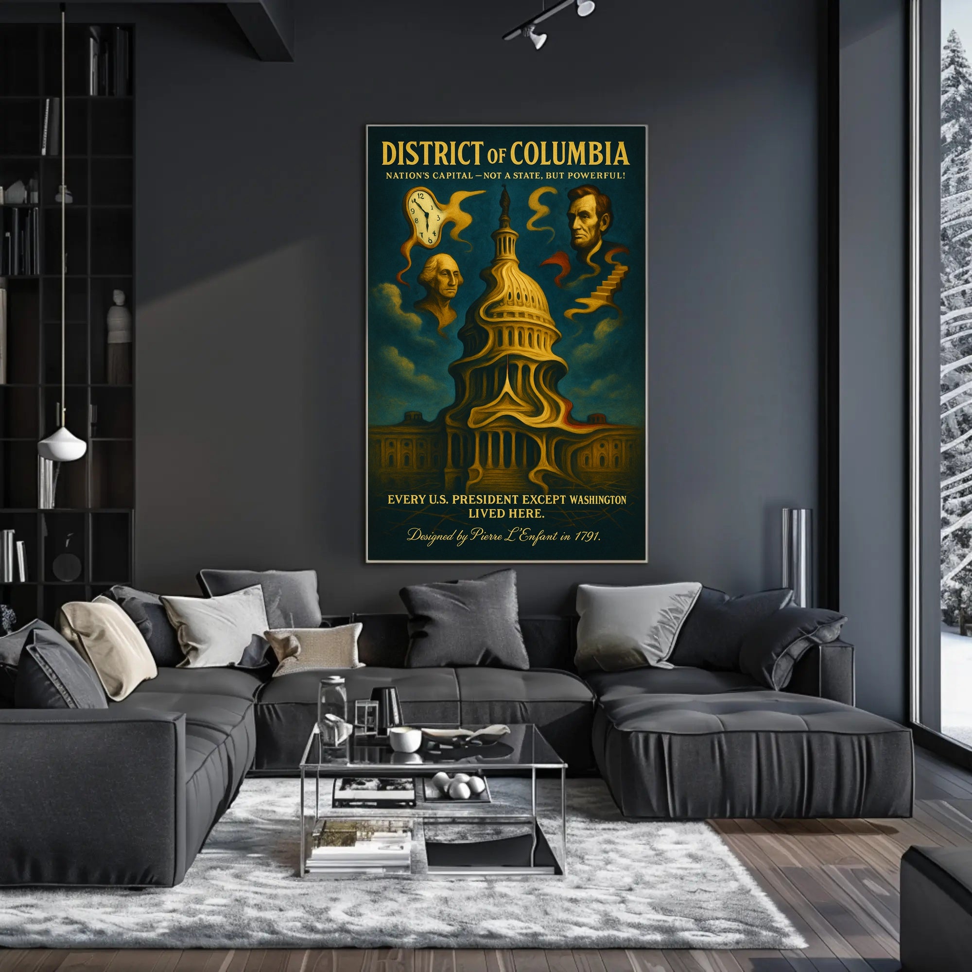 Washington And Lincoln Symbols Of The Poster PosterGoat