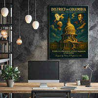 Washington And Lincoln Symbols Of The Poster PosterGoat