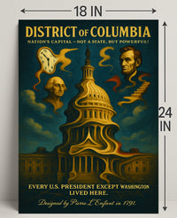 Washington And Lincoln Symbols Of The Poster PosterGoat