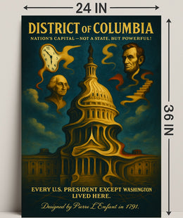 Washington And Lincoln Symbols Of The Poster PosterGoat