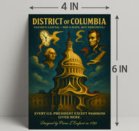 Washington And Lincoln Symbols Of The Poster PosterGoat