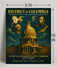Washington And Lincoln Symbols Of The Poster PosterGoat