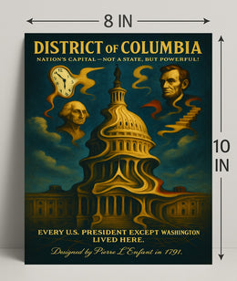 Washington And Lincoln Symbols Of The Poster PosterGoat