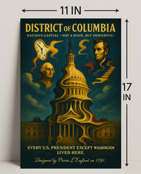 Washington And Lincoln Symbols Of The Poster PosterGoat