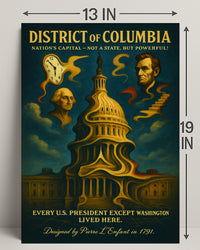 Washington And Lincoln Symbols Of The Poster PosterGoat