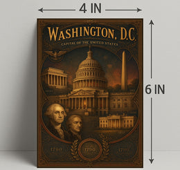Washington D.C. Vintage Travel Poster Print PosterGoat